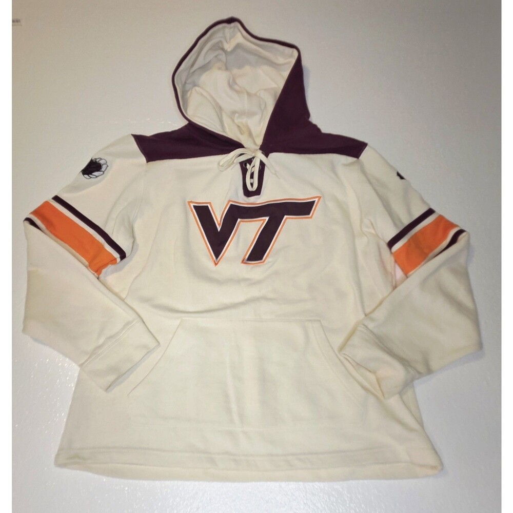 Colosseum Athletics Men's Virginia Tech Hokies 2.0 Lace-Up Pullover Hoodie Large